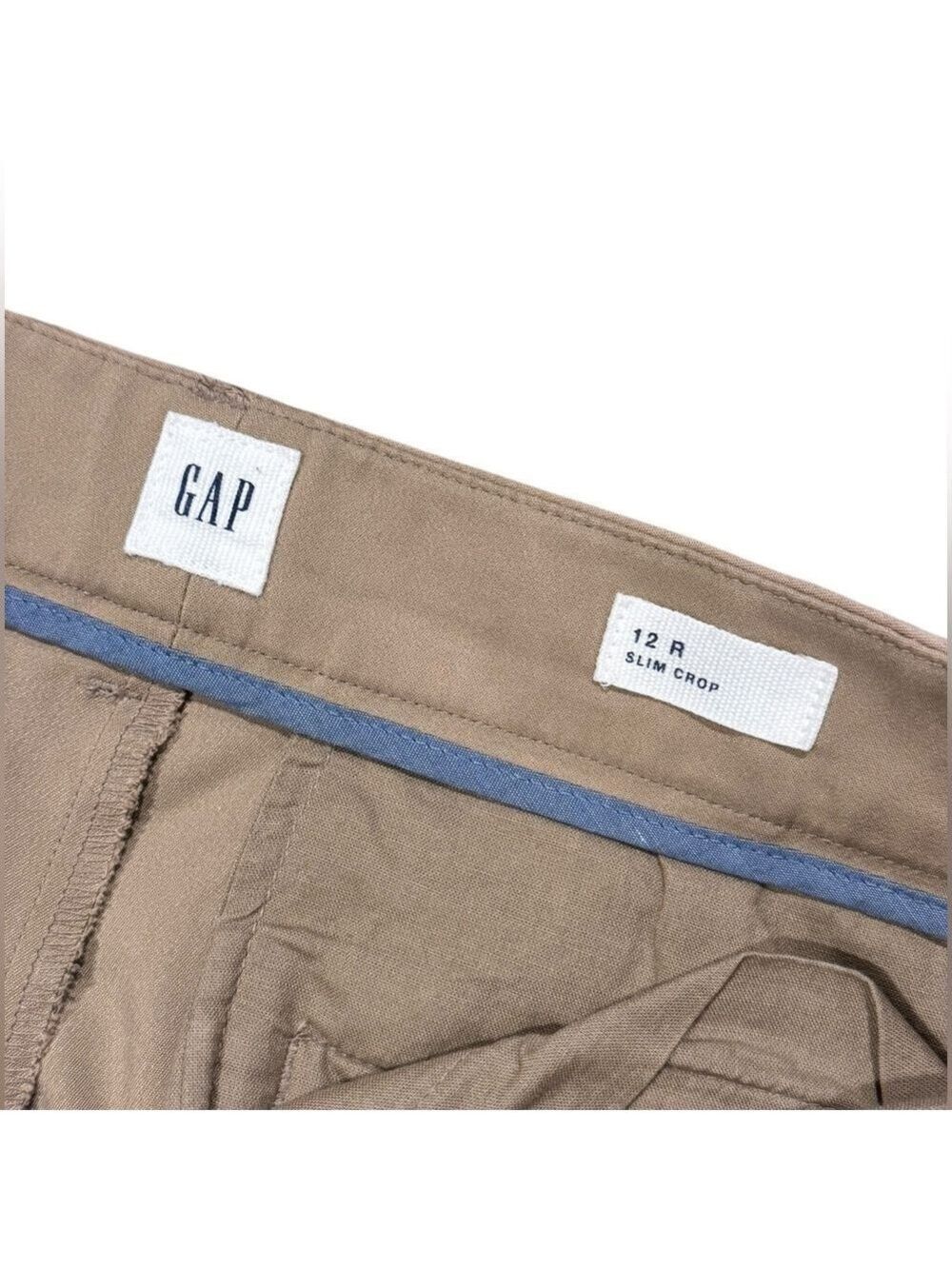 Gap Women's Tan Slim Cropped Pants Size 12 Regular - Picture 8 of 10